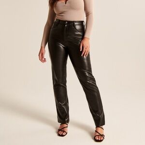 Abercrombie & Fitch Skinny High Rise Curve Love Leather Pant